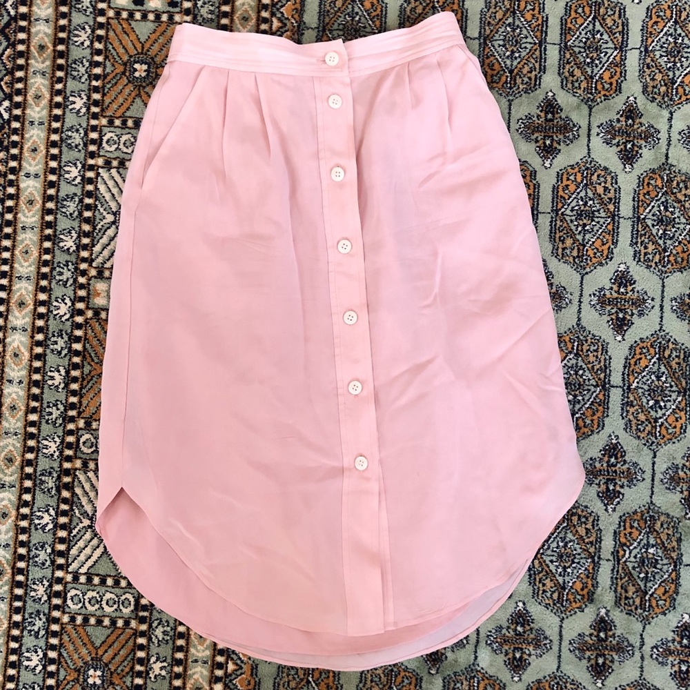 Madewell Silk Midi Skirt